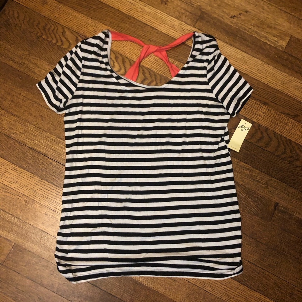 Perception maternity striped tee new